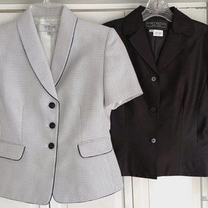 Stresa ASL Petites Blazer Jacket Size 4P & Harry Wallace Silk LS Jacket Bundle 2